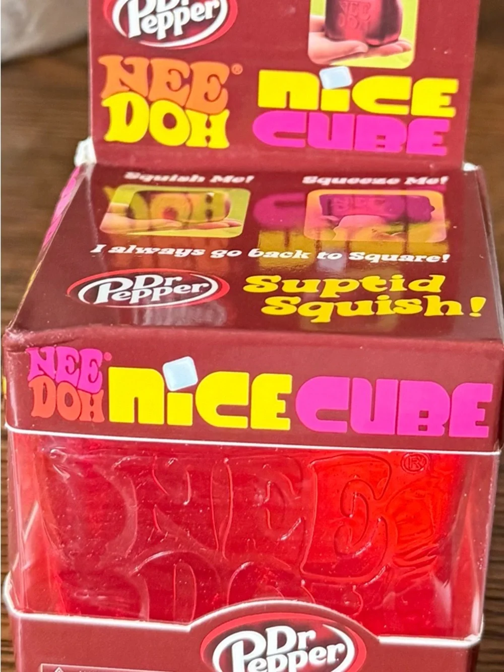 Needoh Nice Cube Dr Pepper Squeeze Toy